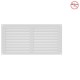 AIR VENTILATION GRILLE COVER WITH INSECTS NET 15x30cm / WHITE  EXTERNAL VENTILATION GRILLES